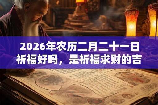 2026年农历二月二十一日祈福好吗，是祈福求财的吉日吗？