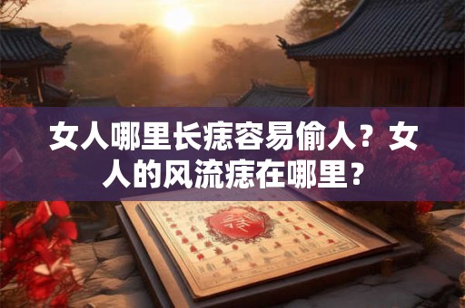 女人哪里长痣容易偷人？女人的风流痣在哪里？