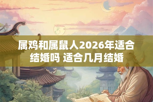 属鸡和属鼠人2026年适合结婚吗 适合几月结婚