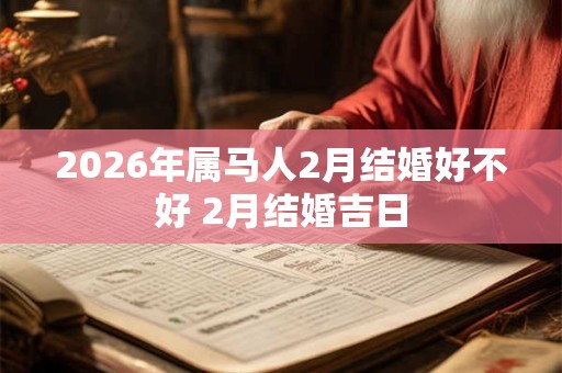 2026年属马人2月结婚好不好 2月结婚吉日 2026年属马人2月结婚好不好 2月结婚吉日