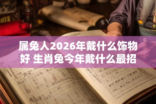 属兔人2026年戴什么饰物好 生肖兔今年戴什么最招财 属兔人2026年戴什么饰物好 生肖兔今年戴什么最招财