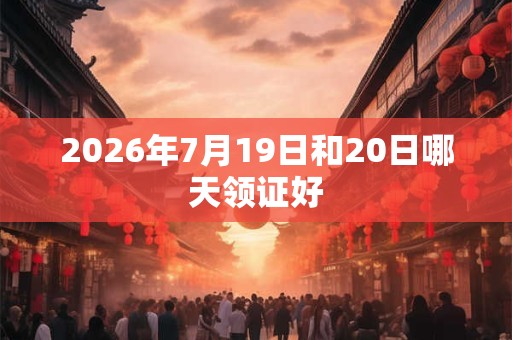 2026年7月19日和20日哪天领证好
