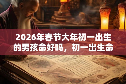 2026年春节大年初一出生的男孩命好吗，初一出生命硬吗？
