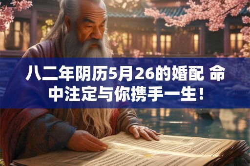 八二年阴历5月26的婚配 命中注定与你携手一生！