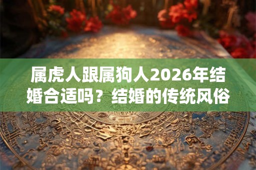 属虎人跟属狗人2026年结婚合适吗？结婚的传统风俗和讲究