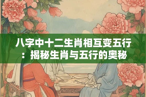 八字中十二生肖相互变五行：揭秘生肖与五行的奥秘