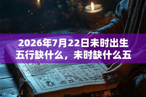 2026年7月22日未时出生五行缺什么，未时缺什么五行