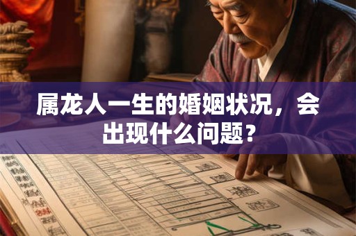 属龙人一生的婚姻状况，会出现什么问题？