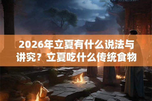 2026年立夏有什么说法与讲究？立夏吃什么传统食物？