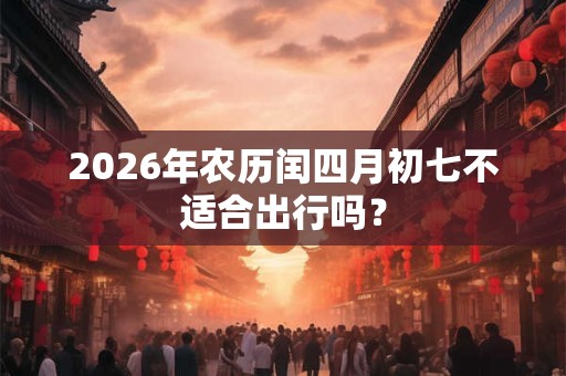 2026年农历闰四月初七不适合出行吗？