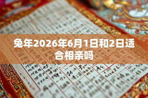 兔年2026年6月1日和2日适合相亲吗
