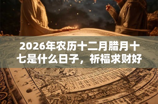 2026年农历十二月腊月十七是什么日子，祈福求财好吗？