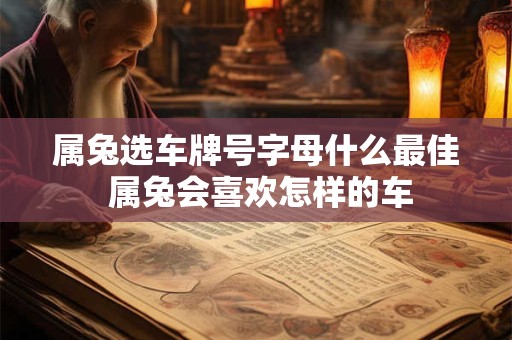 属兔选车牌号字母什么最佳 属兔会喜欢怎样的车
