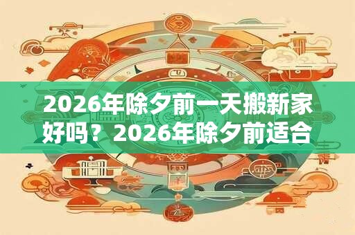 2026年除夕前一天搬新家好吗？2026年除夕前适合搬家的日子