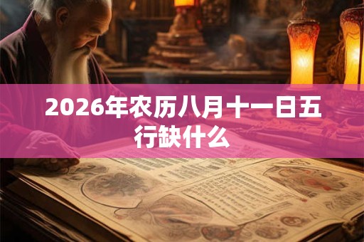 2026年农历八月十一日五行缺什么
