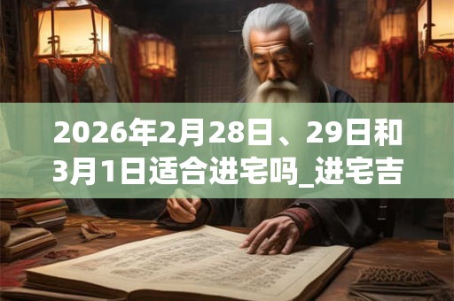 2026年2月28日、29日和3月1日适合进宅吗_进宅吉利吗