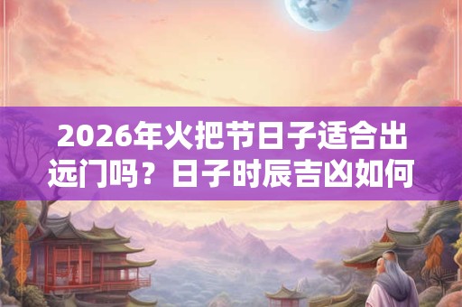 2026年火把节日子适合出远门吗？日子时辰吉凶如何？