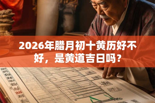 2026年腊月初十黄历好不好，是黄道吉日吗？
