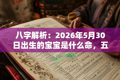 八字解析：2026年5月30日出生的宝宝是什么命，五行缺什么