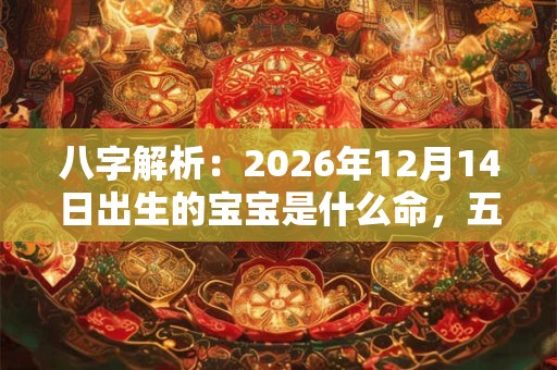 八字解析：2026年12月14日出生的宝宝是什么命，五行缺什么