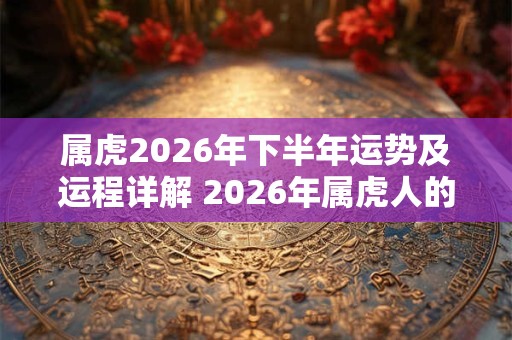 属虎2026年下半年运势及运程详解 2026年属虎人的全年每月运势