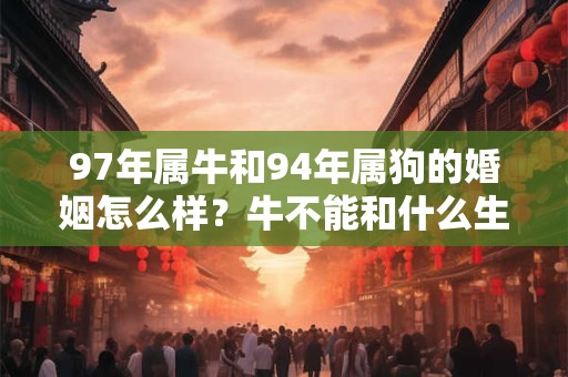 97年属牛和94年属狗的婚姻怎么样？牛不能和什么生肖在一起？
