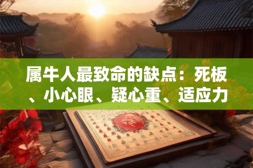 属牛人最致命的缺点：死板、小心眼、疑心重、适应力弱、太单纯