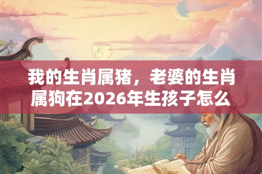 我的生肖属猪，老婆的生肖属狗在2026年生孩子怎么样？