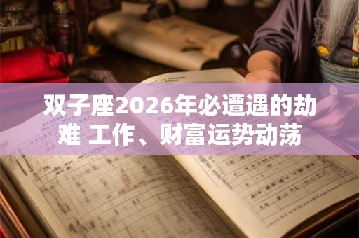 双子座2026年必遭遇的劫难 工作、财富运势动荡
