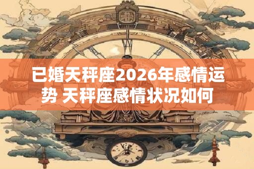 已婚天秤座2026年感情运势 天秤座感情状况如何
