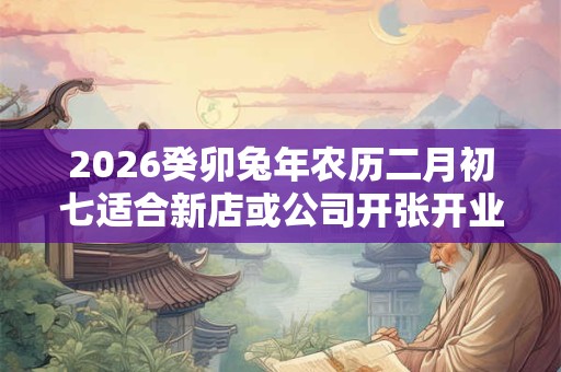 2026癸卯兔年农历二月初七适合新店或公司开张开业吗? 2026癸卯兔年农历二月初七适合新店或公司开张开业吗?
