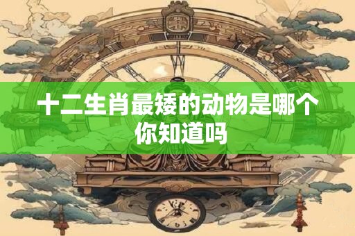 十二生肖最矮的动物是哪个 你知道吗