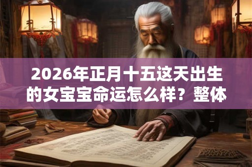 2026年正月十五这天出生的女宝宝命运怎么样？整体运势好不好？