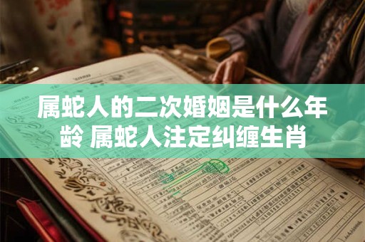 属蛇人的二次婚姻是什么年龄 属蛇人注定纠缠生肖