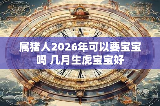 属猪人2026年可以要宝宝吗 几月生虎宝宝好