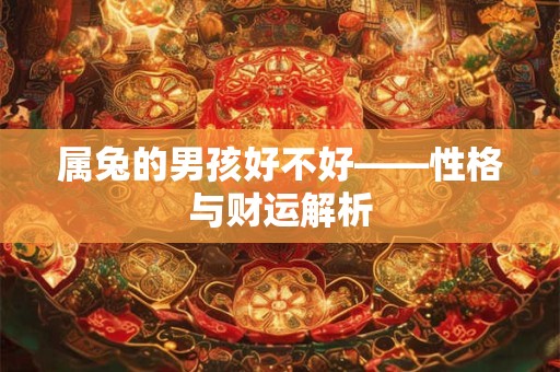属兔的男孩好不好——性格与财运解析 属兔的男孩好不好——性格与财运解析