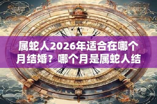 属蛇人2026年适合在哪个月结婚？哪个月是属蛇人结婚的大利月？