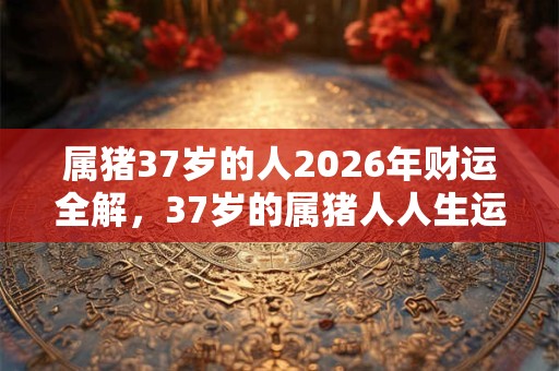 属猪37岁的人2026年财运全解，37岁的属猪人人生运势如何？
