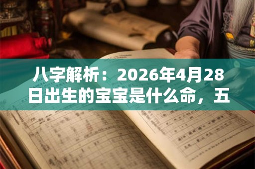 八字解析：2026年4月28日出生的宝宝是什么命，五行缺什么