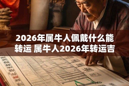 2026年属牛人佩戴什么能转运 属牛人2026年转运吉祥物 2026年属牛人佩戴什么能转运 属牛人2026年转运吉祥物