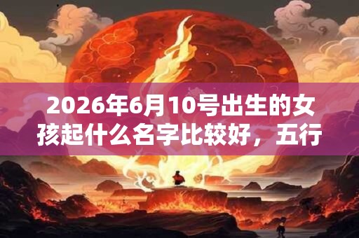 2026年6月10号出生的女孩起什么名字比较好,五行属什么 2026年6月10号出生的女孩起什么名字比较好,五行属什么