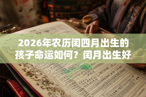 2026年农历闰四月出生的孩子命运如何?闰月出生好不好? 2026年农历闰四月出生的孩子命运如何?闰月出生好不好?