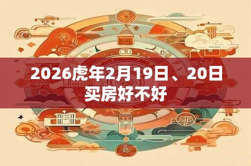 2026虎年2月19日、20日买房好不好