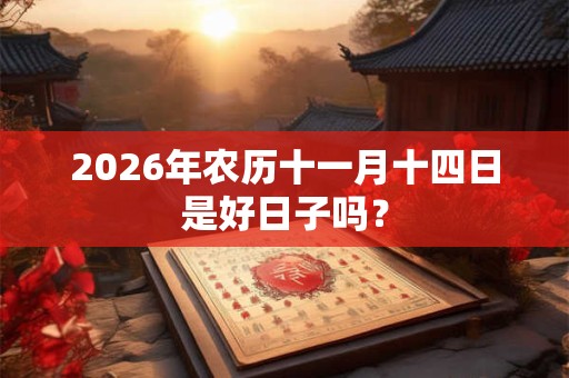 2026年农历十一月十四日是好日子吗？