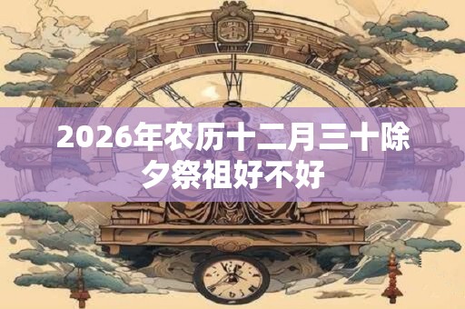 2026年农历十二月三十除夕祭祖好不好
