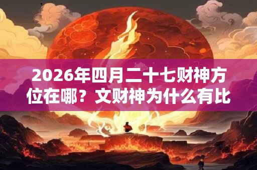 2026年四月二十七财神方位在哪?文财神为什么有比干? 2026年四月二十七财神方位在哪?文财神为什么有比干?