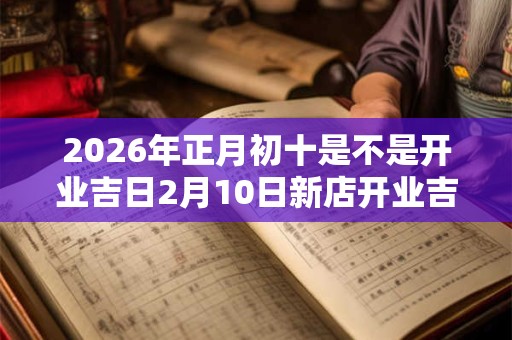 2026年正月初十是不是开业吉日2月10日新店开业吉时选择