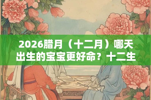 2026腊月（十二月）哪天出生的宝宝更好命？十二生肖命运分析