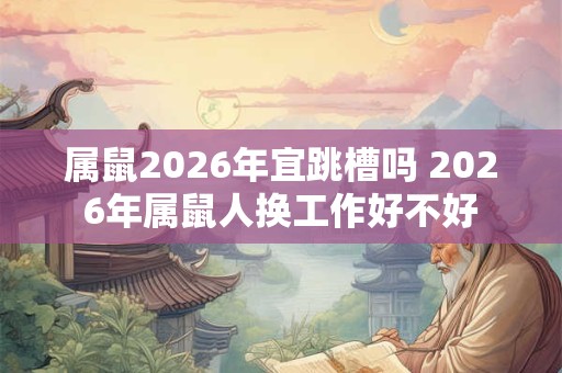 属鼠2026年宜跳槽吗 2026年属鼠人换工作好不好