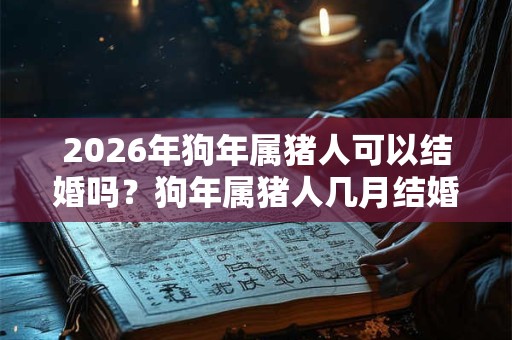 2026年狗年属猪人可以结婚吗？狗年属猪人几月结婚好？